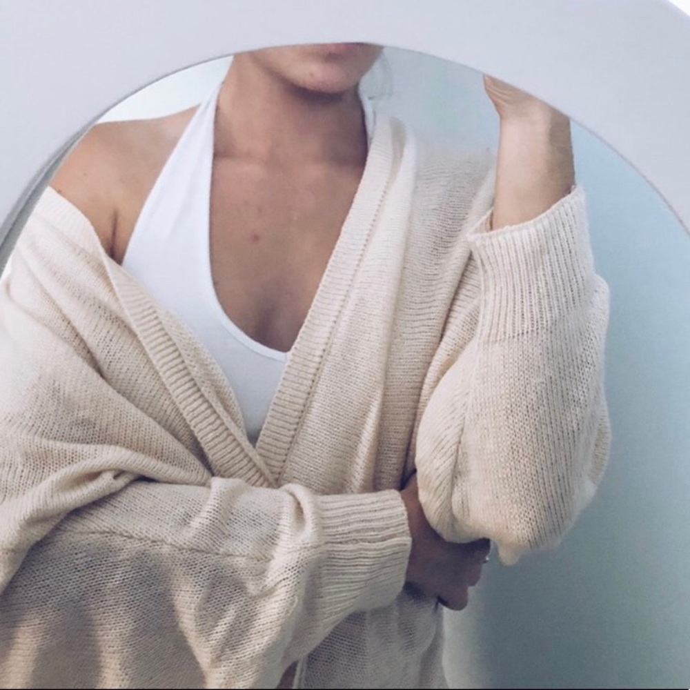 Cream cardigan